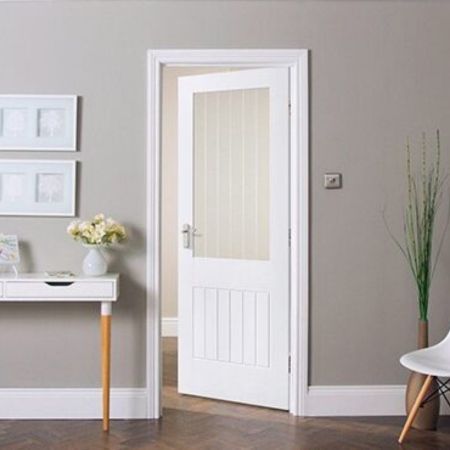 Single Rebate Frame with Frosted Panel Setup