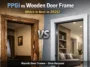 PPGI Door Frame vs Wooden Door Frame ppgi door frame vs wooden door frame