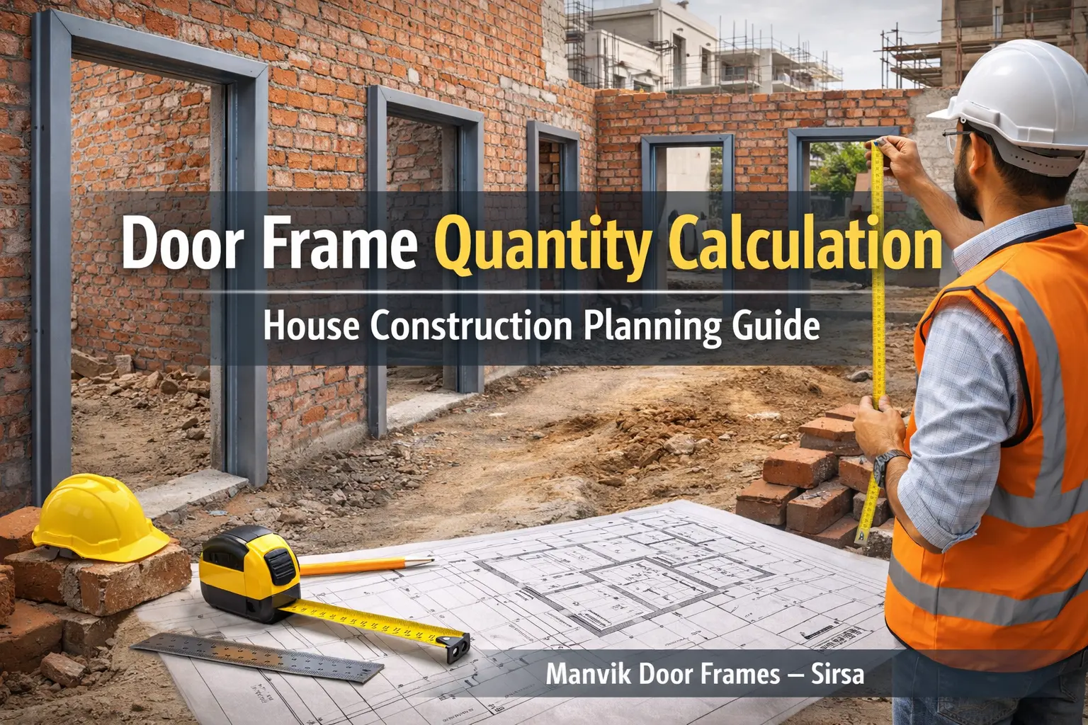 door frame quantity calculation for house construction with steel door frames
