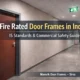 fire rated door frame in India installed in commercial building by Manvik Door Frames Sirsa
