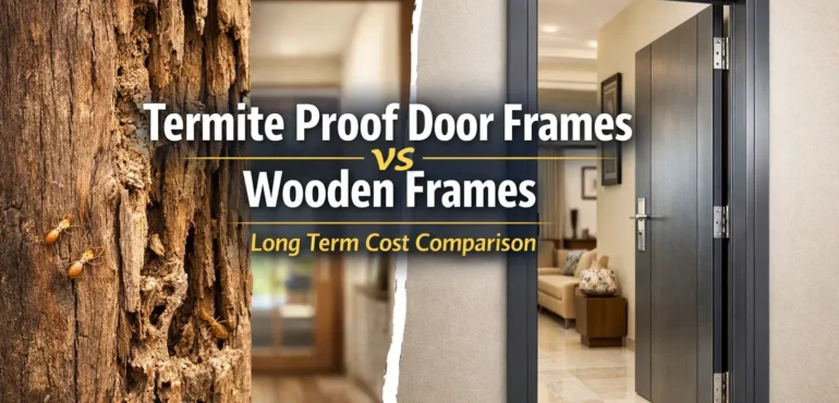 termite proof door frames vs wooden door frames cost comparison in India