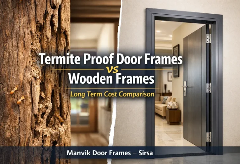 termite proof door frames vs wooden door frames cost comparison in India