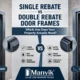 Single Rebate vs Double Rebate Door Frames