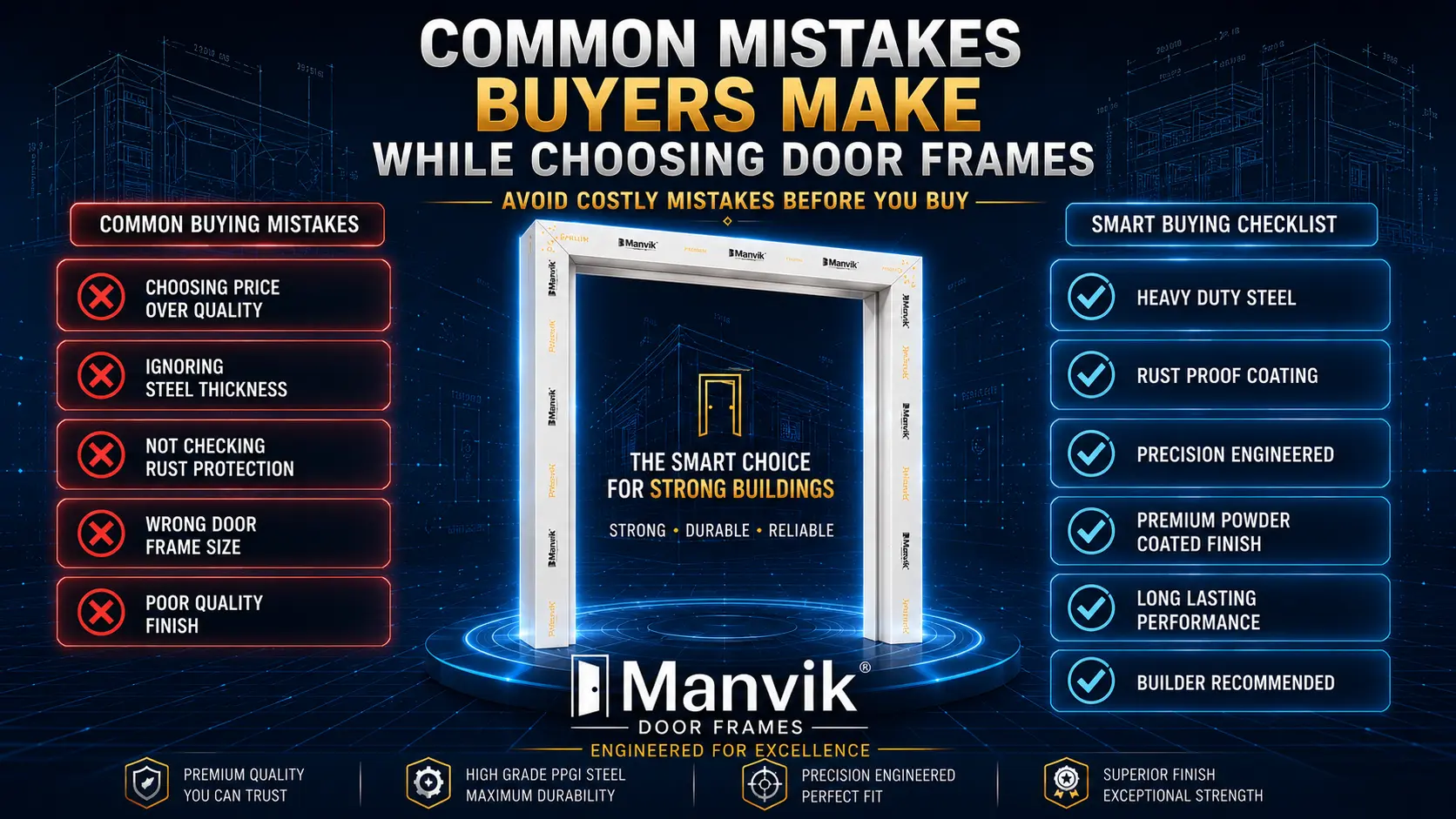 Common Mistakes Buyers Make While Choosing Door Frames