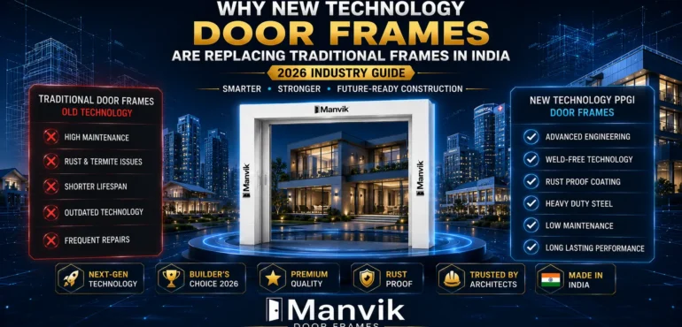 New Technology Door Frames in India installation by Manvik Door Frames