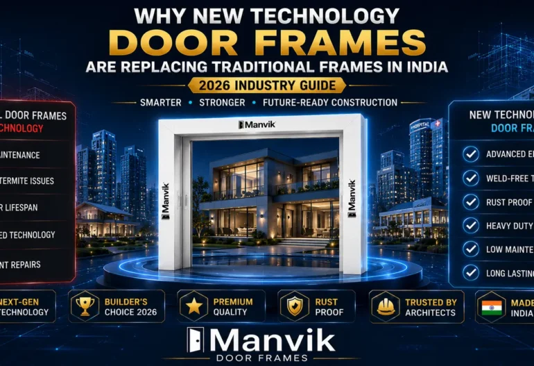 New Technology Door Frames in India installation by Manvik Door Frames