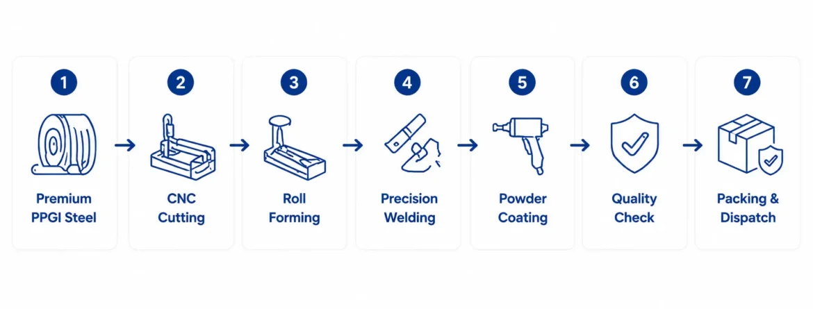 manvik PPGI Door manufacturer process