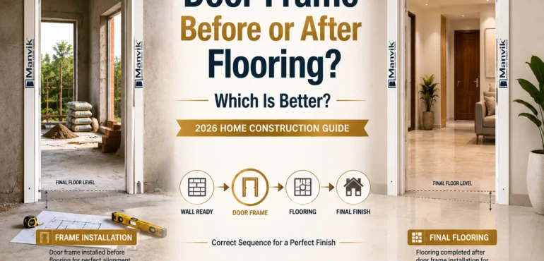 Door Frame Before or After Flooring