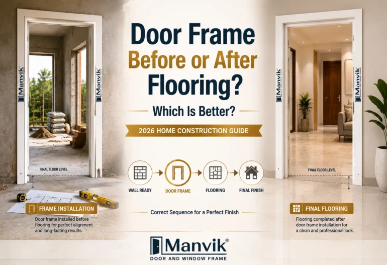 Door Frame Before or After Flooring