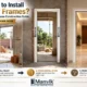 when to install door frames when to install door frames