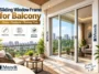 sliding window frame for balcony
